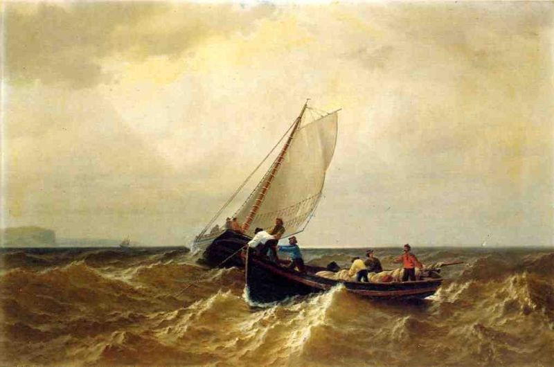 William Bradford Fishing Boat in the Bay of Fundy